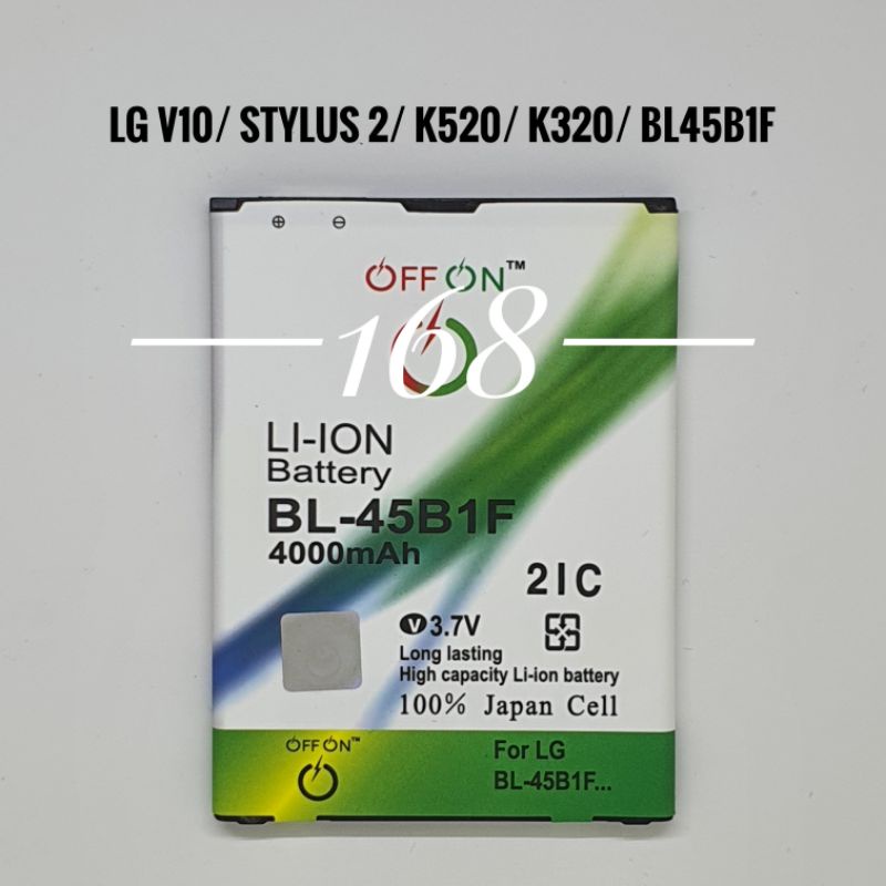 Baterai Batere Double IC Offon LG V10 Stylus 2 K520 BL-45B1F Batre LG G2 Stylus K320 BL45B1F H900 H901 H960 H968 H961N VS900 VS990 F600