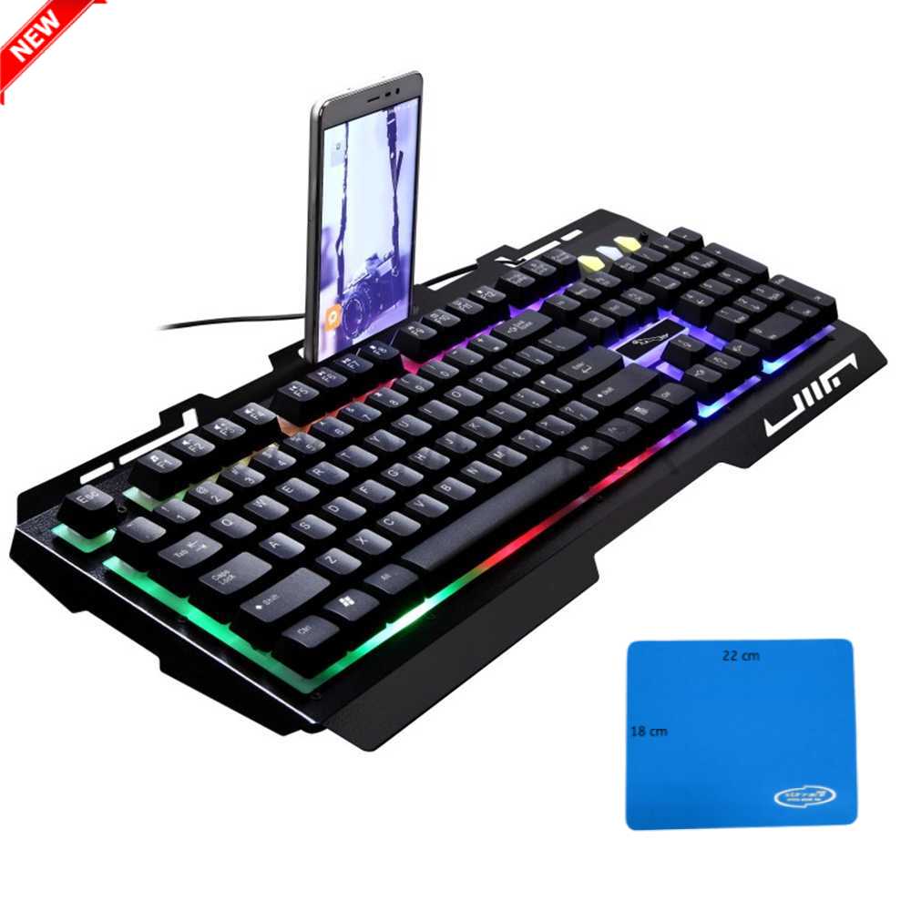 Keyboard Gaming Leopard G700 RGB LED USB Bukan Keyboard Mechanical