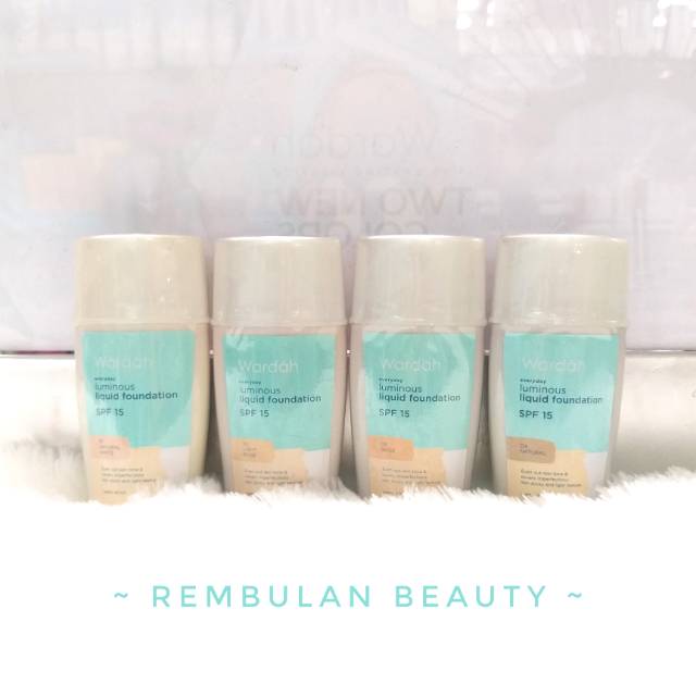 ☆ REMBULAN BEAUTY ☆ WARDAH LUMINOUS LIQUID FOUNDATION | WARDAH KOSMETIK | ALAS BEDAK | FOUNDATION