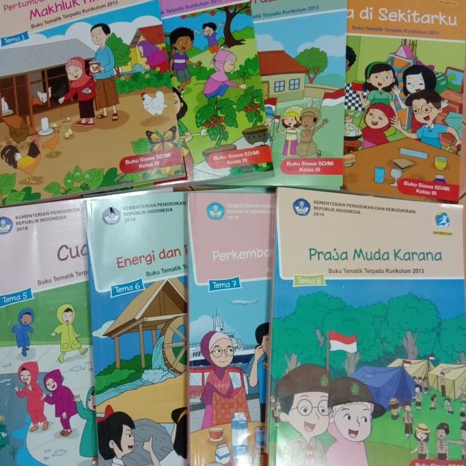 

Buku Paket Tematik SD kelas. 3 Semester 1 Dan 2 ( 8 buku ) Star Seller Termurah