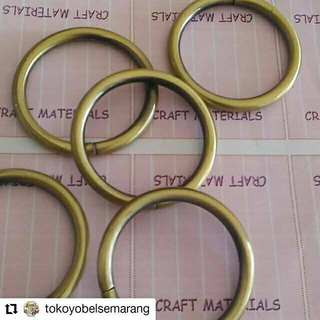 [ECER] Ring bundar 4 cm atg poles / RING TAS / CINCIN TAS