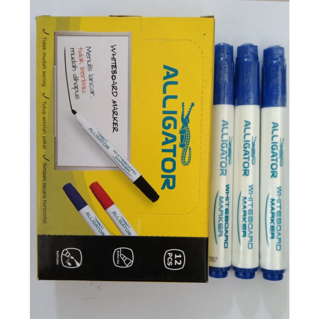 

Spidol Whiteboard Aligator warna Biru