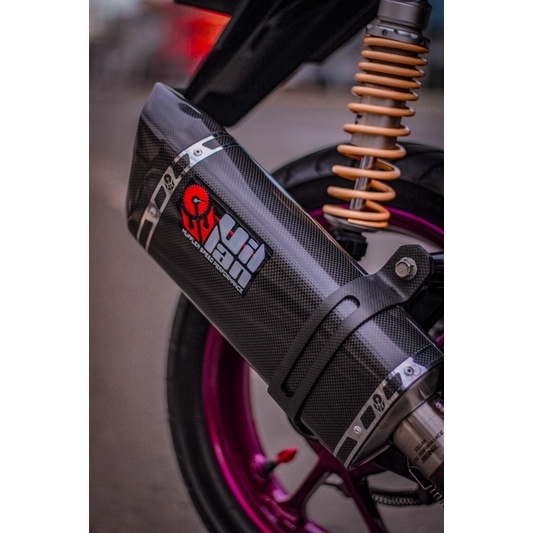 KNALPOT VILLAN MV2 CARBON full system aerox nmax pcx adv beat vario mio