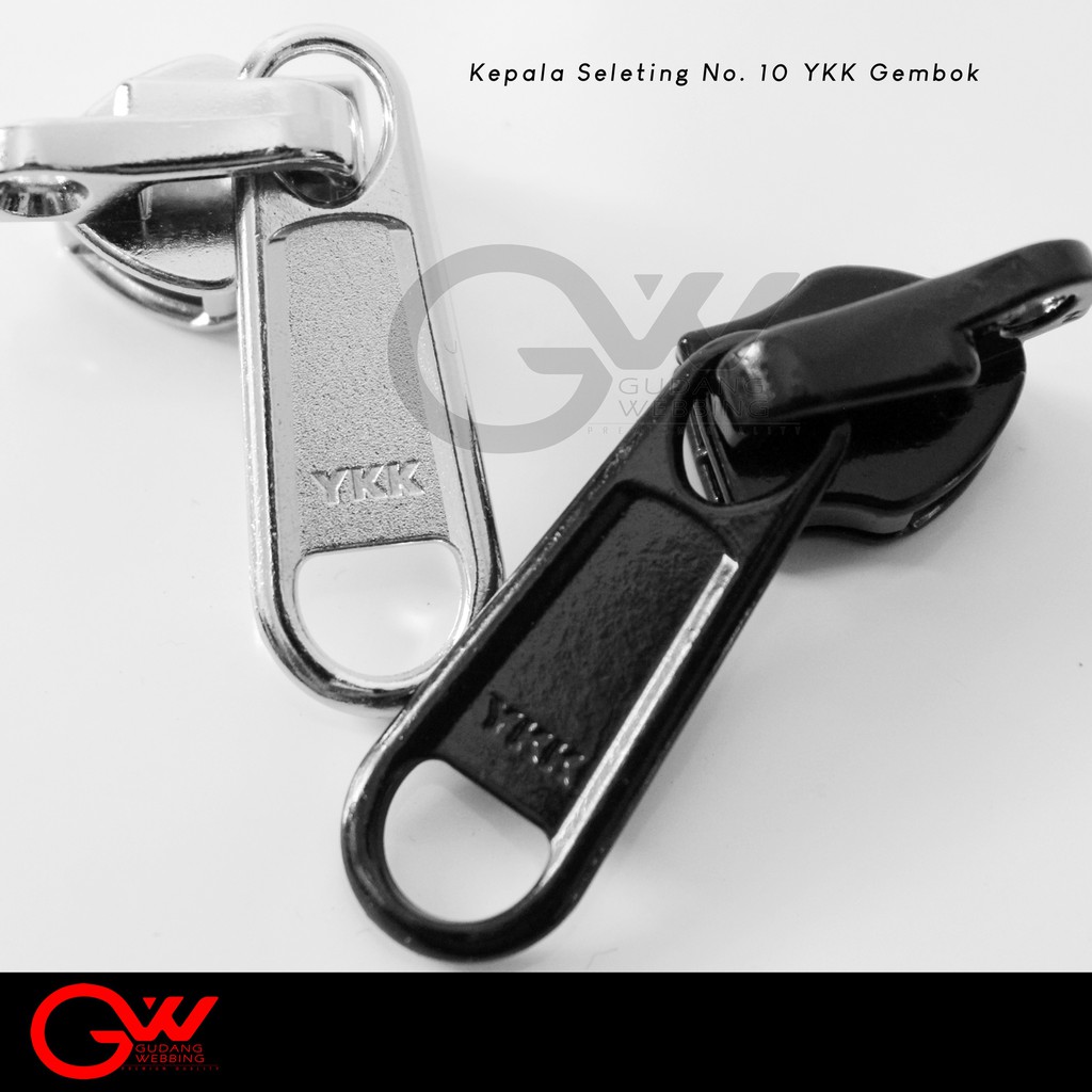 Kepala Risleting ( Head Zipper ) YKK No 10 GEMBOK atau TANDUK