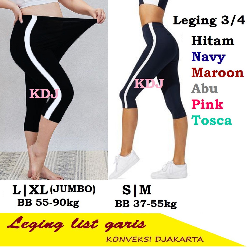 Celana Pendek 3/4 JUMBO dan STD Leging Legging Sport Senam Lejing Wanita Olahraga Jumbo spandek short pants celana strit bersepeda lari berenang zumba wanita