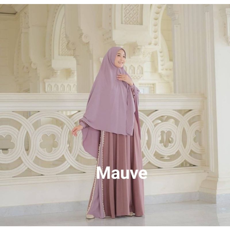 (PO) Gamis Set Renda Cantik/Gamis Set Syar'i (Nayfa Set)