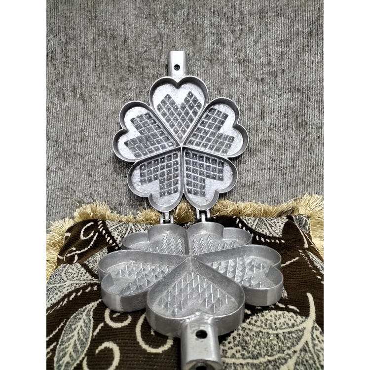 Cetakan Kue Waffle Bapel Manual