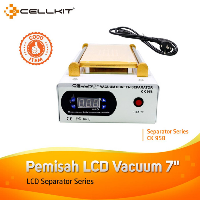 VACUUM SCREEN SEPARATOR PEMISAH LCD TOUCHSCREEN 7INCH CELLKIT CK 958