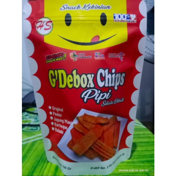 

G'Debox Chips berat 100 gr