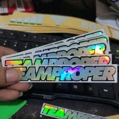 sriker TEAMPROPER stiker cutting motor