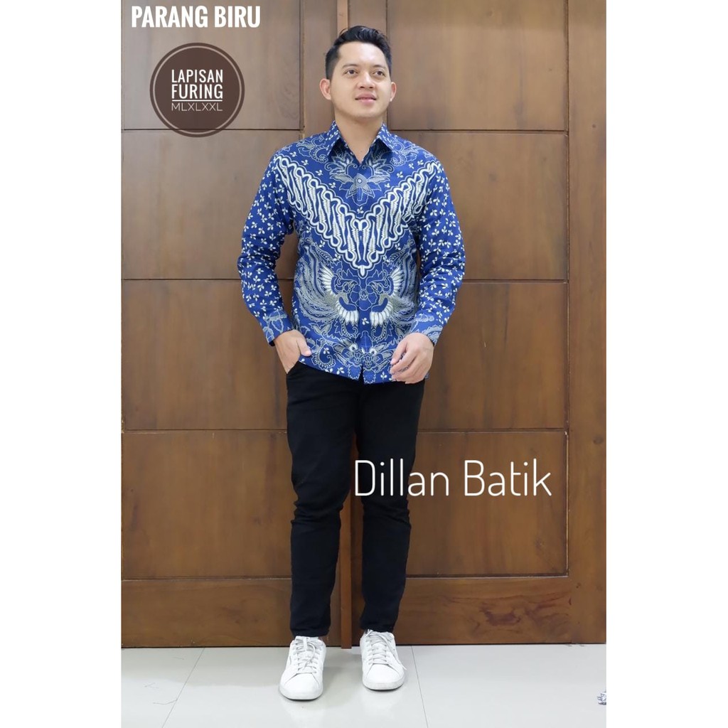 PARANG BIRU DILLAN KEMEJA BAJU BATIK PRIA SOLO LENGAN PANJANG PENDEK LAPIS FURING ATASAN BATIK PREMIUM MODERN KATUN HALUS PARANG PEKSI PARANG TRUNTUM PEKSI GALARAN PEKSI IRENGAN PEKSI KUSUMA PEKSI LOVE BIRD PEKSI PARANGAN PEKSI RANTE PEKSI TARUNG PEKSI