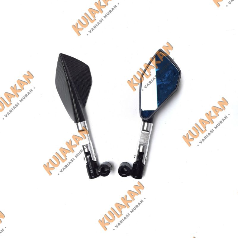 Spion Tomok Full CNC V2 Kaca Biru Universal