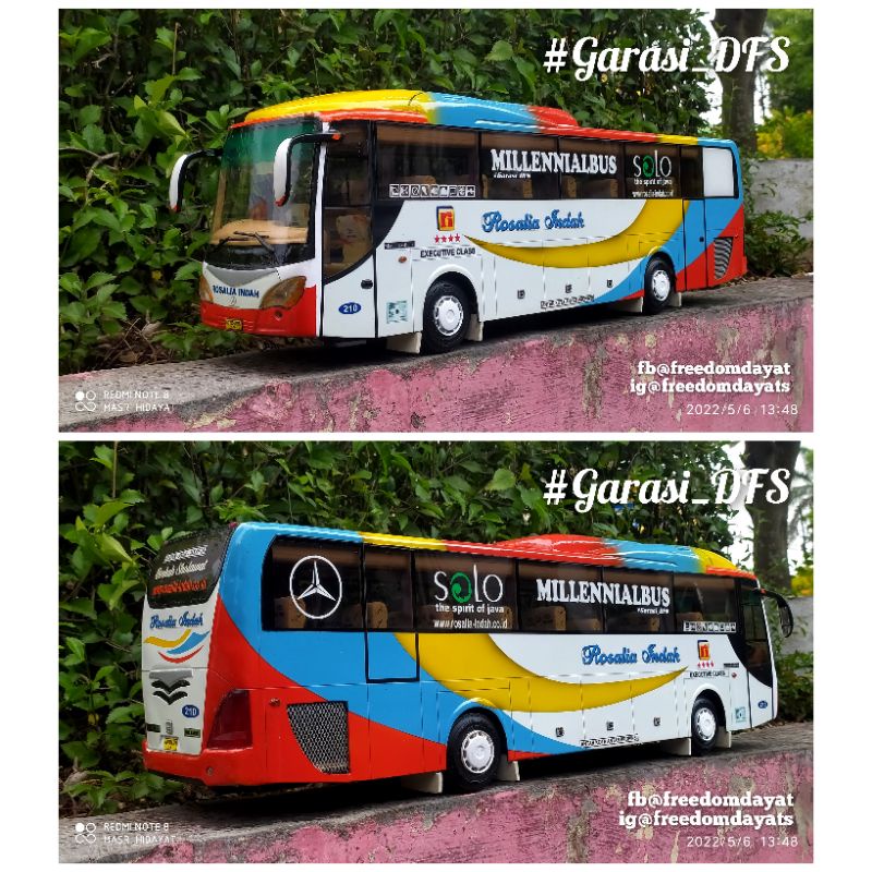 Miniatur Bis Rosalia Indah (NK Skala 20)