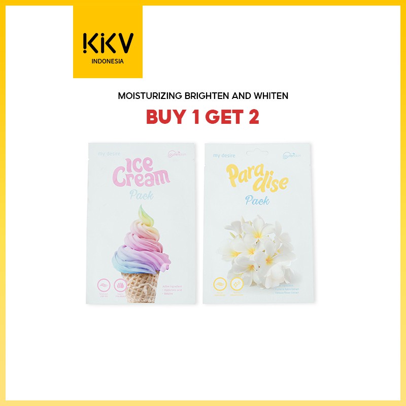 KKV-Purenskin Mask Ice Cream Facial Mask / Cosmetics / Facial Make Up / Long-lasting Paradise Mask