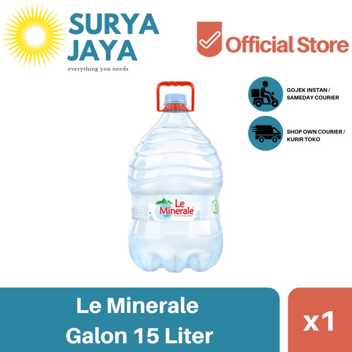 

Distributor Le Minerale Galon 15 Liter (1pcs) - Agen Leminerale 15L