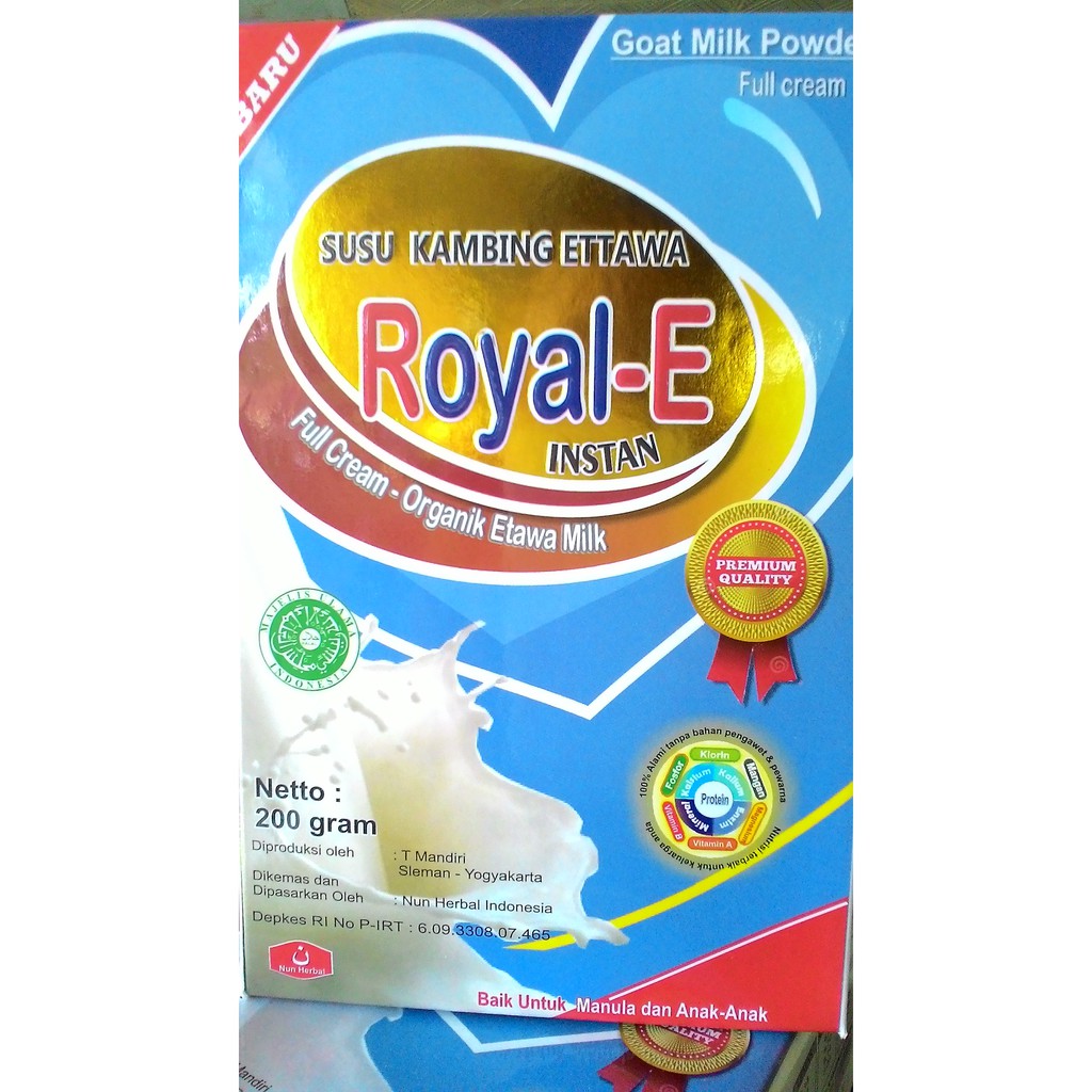 

Susu Kambing Ettawa Bubuk Full Cream// Royal E
