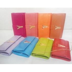 TAS HIGH QUALITY  Clutch YSL korea impor leather murah