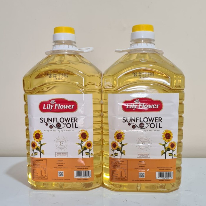 

SUNFLOWER OIL LILY FLOWER 5L / MINYAK BUNGA MATAHARI 5L BEST SELLER