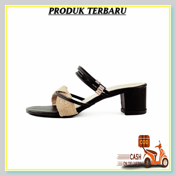 Sandal Hak High Heels Import Wanita Kaca Kokop Tali Belakang R 77 Hils Sendal Hels D4 53 Zara Highee