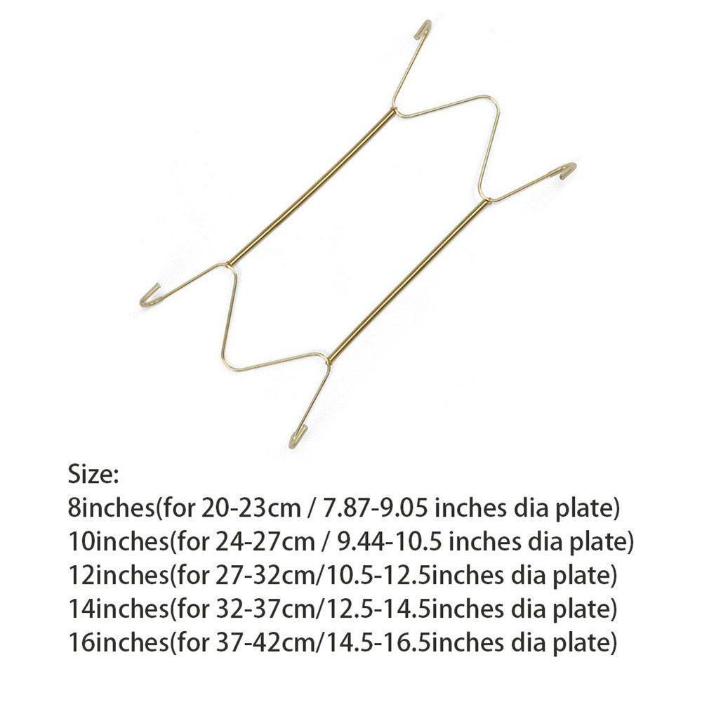 Gantungan Piring SOLIGHTER 8sampai16&quot; W Type Artwork Pajangan Dinding Teras