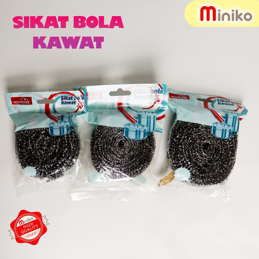 Sikat Bola Kawat 30gr,40gr Dan 50gr / Sikat Serabut Kawat Cuci piring / Spon Sabut Kawat sikat panci