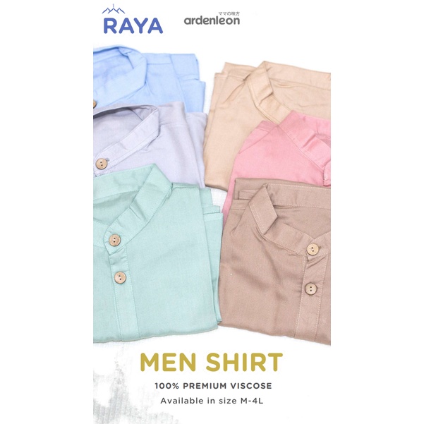 ARDEN LEON Men Raya Shirt Atasan Pria Koko Baju Muslim Dewasa Pria Seragam Muslim Keluarga Series (M-4L) CBKS