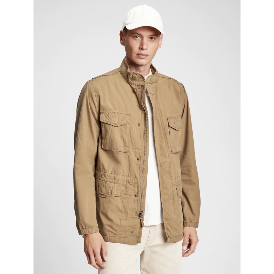 Jaket GAP Canvas Utility Fatigue Jacket Caramel Original Pria