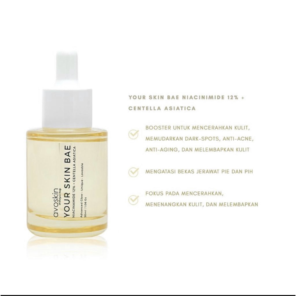 Avoskin Your Skin Bae Niacinamide 12% + Centella Asiatica Serum 30ml