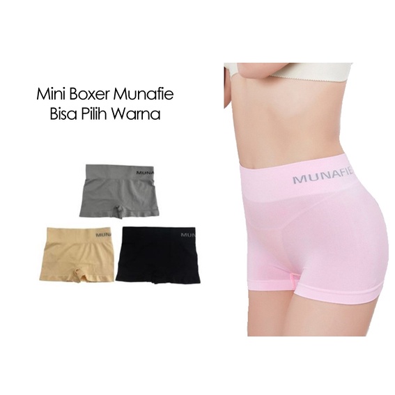 WFA 05 Munafie TEBAL Mini Boxer Celana Dalam Wanita by Munafie Original