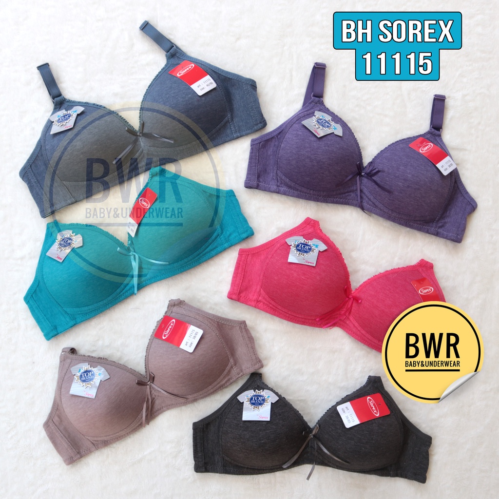 BH Sorex 11115 Melange Collection / Bra Busa Tanpa Kawat Kancing 2 Full Cup | Bwr