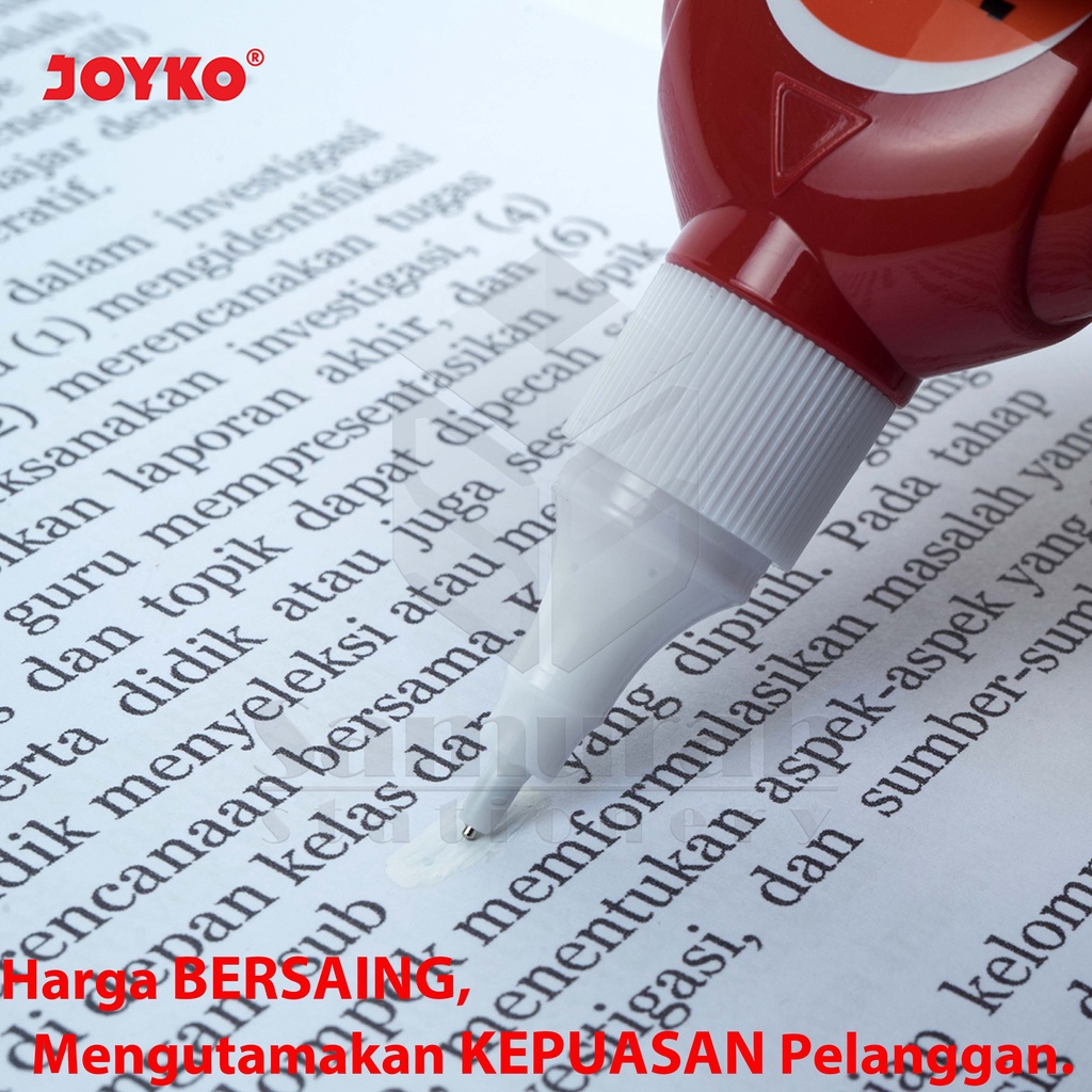 

RK Correction Pen Joyko JK-01 Merah Per Lusin / Tip-Ex Cair JK 01 / Tipe X Fluid Pendek Per 12 Pcs