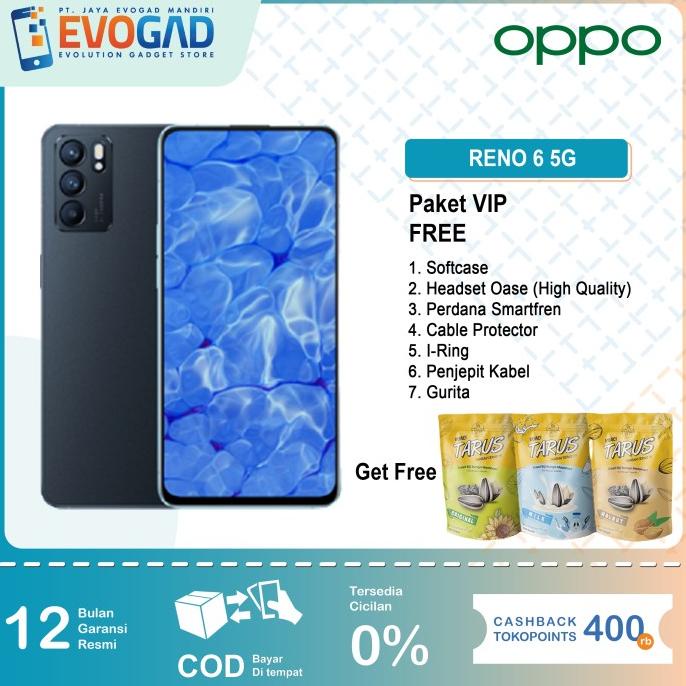 Oppo Reno 6 5G Smartphone 8GB/128GB (Garansi Resmi)