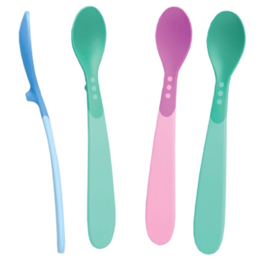 Baby Safe Heat Indicator Spoons BS347 Sendok Makan Bayi