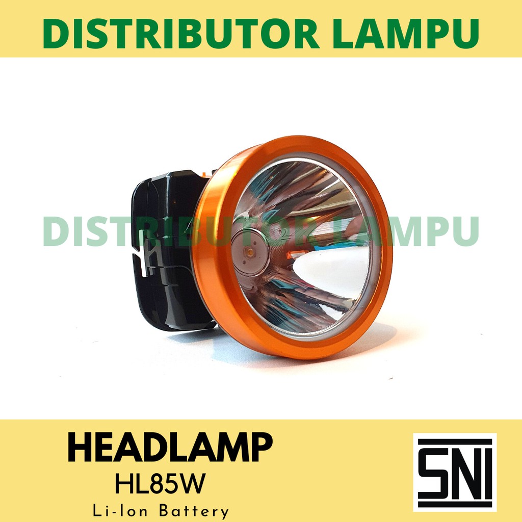 HEADLAMP 85W - 2000 mAH HEADLAMP SENTER KEPALA RECHARGEABLE - LAMPU TRAVEL MULTIGUNA