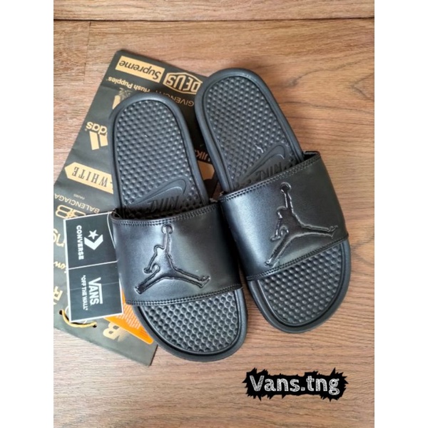 Sandal Slide Nike  Jordan Black Premium / Sendal Slop Nike / Sandal Nike Air Jordan /Sandal Murah