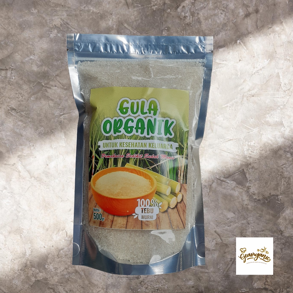 

Gula Organik/ Raw Cane Sugar/Gula Tebu Murni repack 500gr