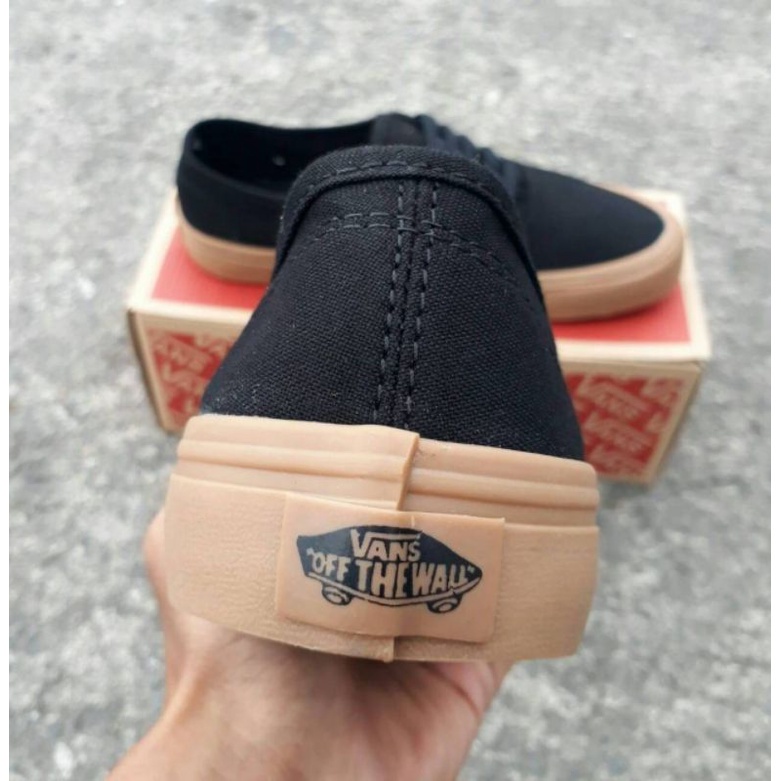 TERMURAH SEPATU VANS AUTHENTIC MONO BLACK GUM 100% PREMIUM BNIB QUALITY VANS UNISEX IMPORT MADE IN CHINA