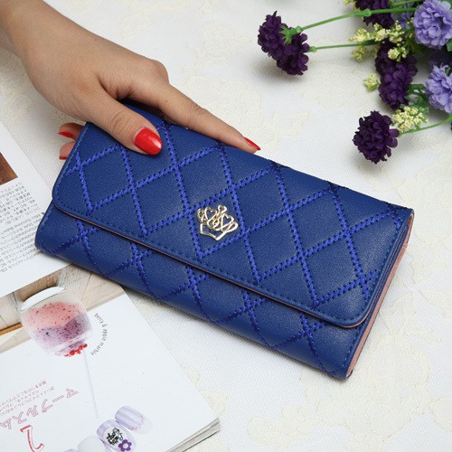 Dompet Cewe Panjang Crown Korea Fashion Korean Style Women Wanita Long Wallet