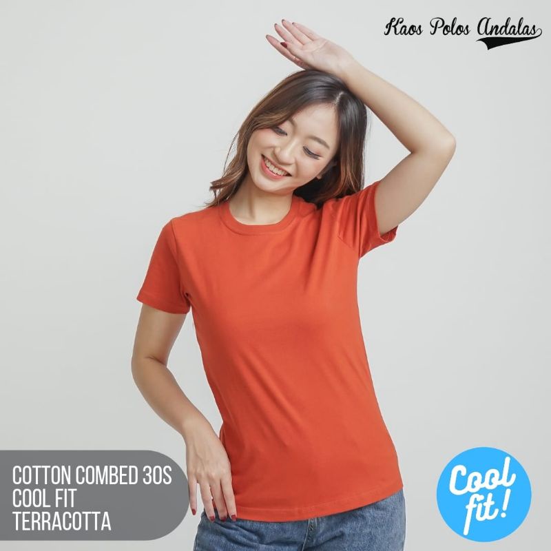 Kaos Polos Cewek Cool Fit Cotton Combed 30s Model Slimfit Seri Warna 2