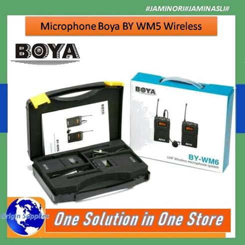 Microphone Boya BY WM5 Wireless Clip On Kamera DSLR