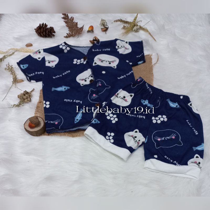 NEW !! Setelan Baju Bayi Pendek Dan Panjang Motip SNI/Set Baju Baby Motip