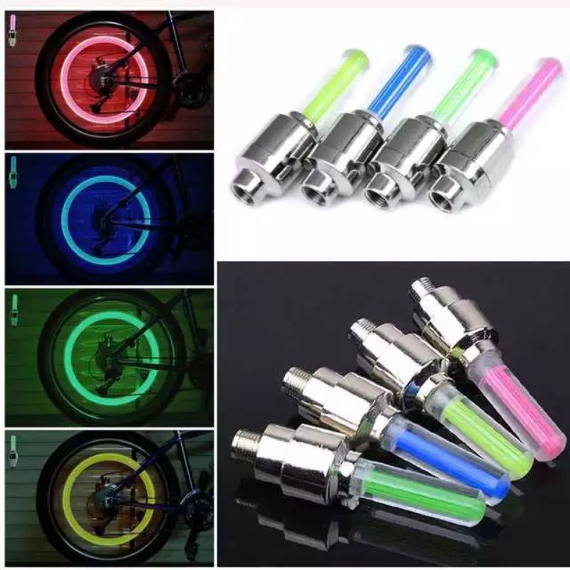 Tutup Pentil Led Ban Motor Led Bike Car Tire Neon Wheel Led Mobil