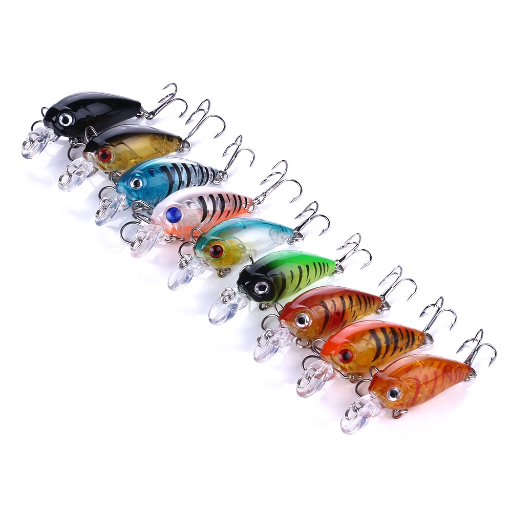 Hengjia 180PCS / Set Umpan Pancing Hardlure Bentuk Ikan Imitasi 45mm 4g