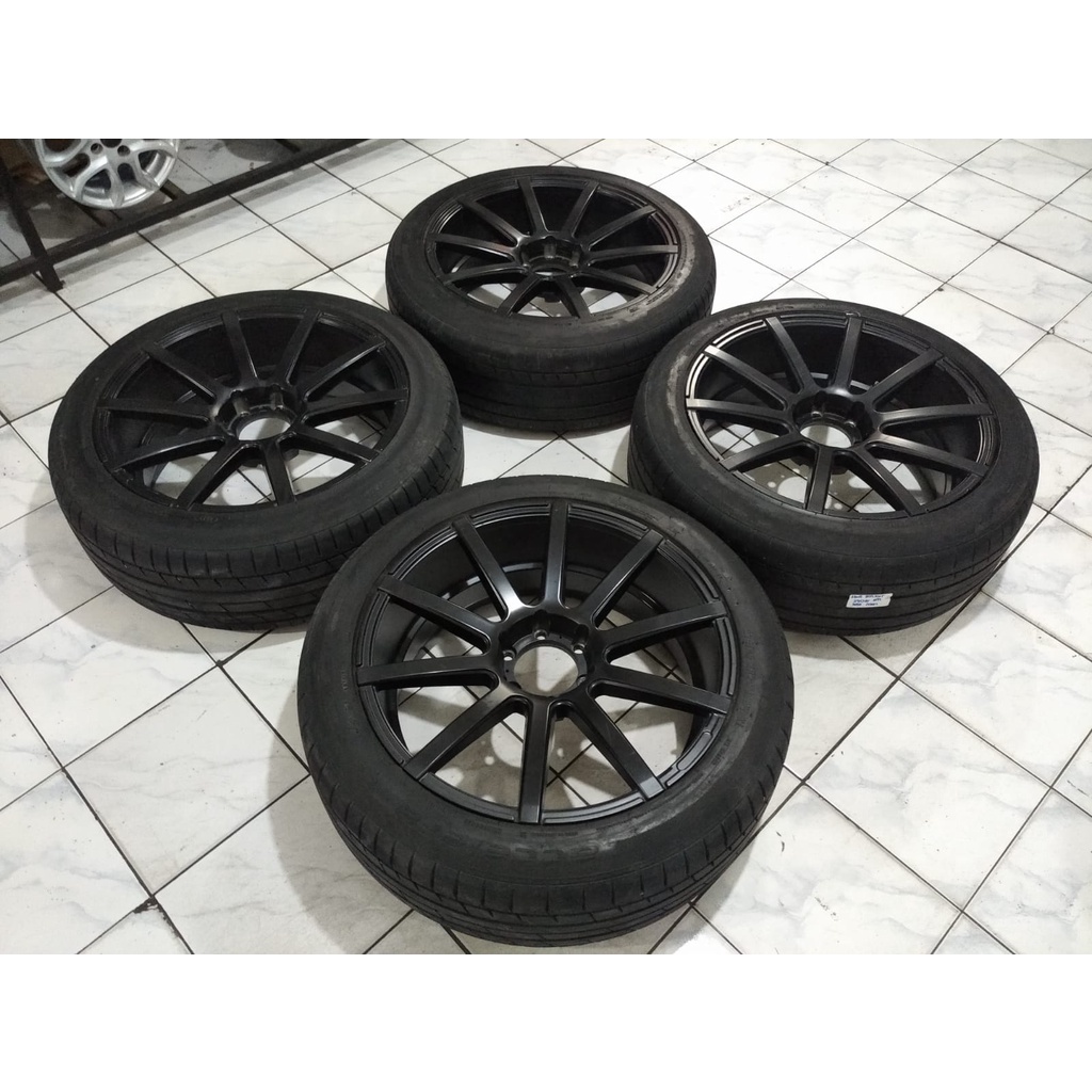 Velg Mobil Bekas Racing HIROSHI RING 22X9,5 Hole 6X139 ET25 BLACK Plush Ban Accelera IOTA 275 45 R22