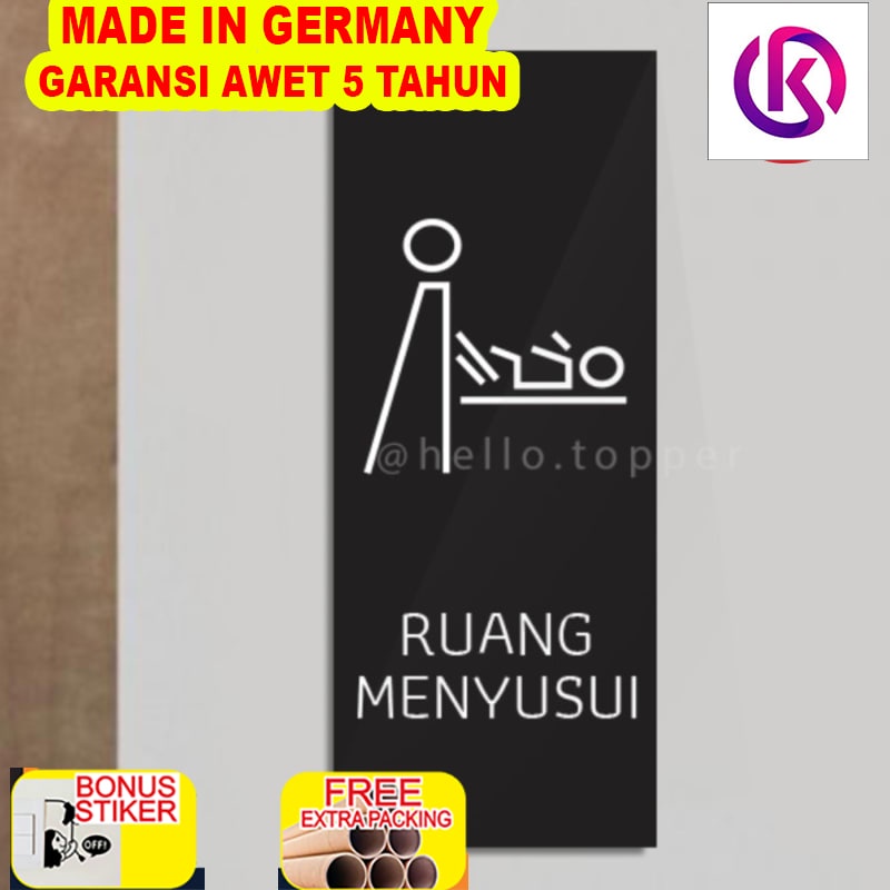 

Murah Toilet Sign Acrylic Ruang Menyusui | Akrilik Label | Sign Toilet