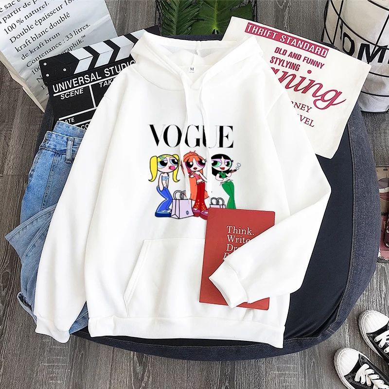 Sweater Hoodie Jaket Outerwear Pakaian Wanita Oversize Korean Style VOGUE ANIMASI FJCS773659