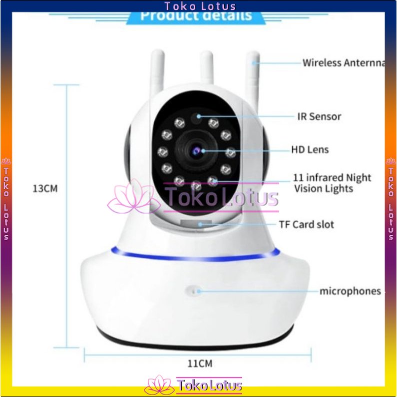 ₙₑW Bᵢₛₐ CₒD - DETECTOR CONTROL BY APP V380 PRO 3 ANTENA CCTV ORION 1080 P INFRARED MOTION