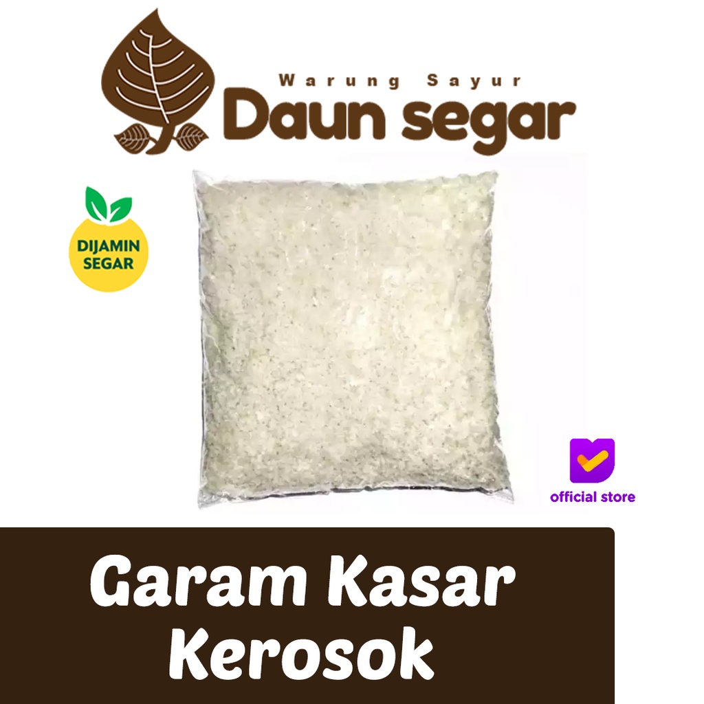 

Garam Kasar Kerosok / pack non yodium himalaya bumbum masakan bahan masakan sayur sayuran segar fresh tangerang sealatan daun segar