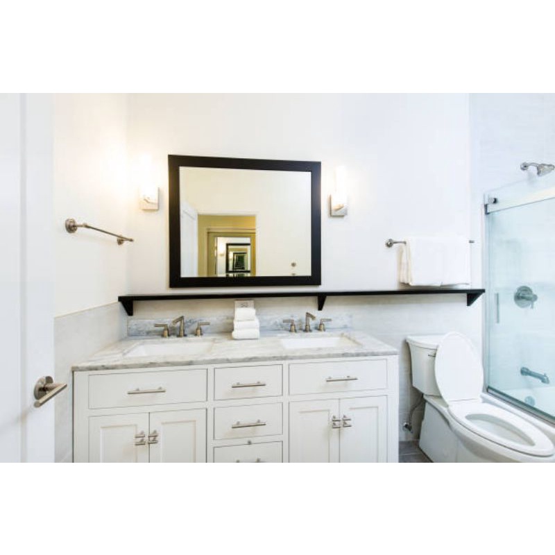 Cermin Gantung 80x60cm Bingkai Tebal Kaca Cermin Home Decor Medan