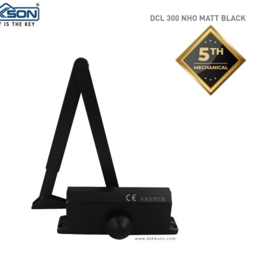 Door closer Dekkson Non Hold Open NHO Black